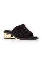 Nicholas Kirkwood Embellished Metallic Slides