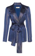 Dhela Solid Blue Blazer Jacket