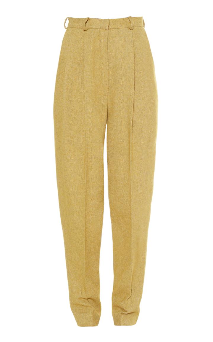 Moda Operandi Anouki High Waist Tobacco Tweed Pants