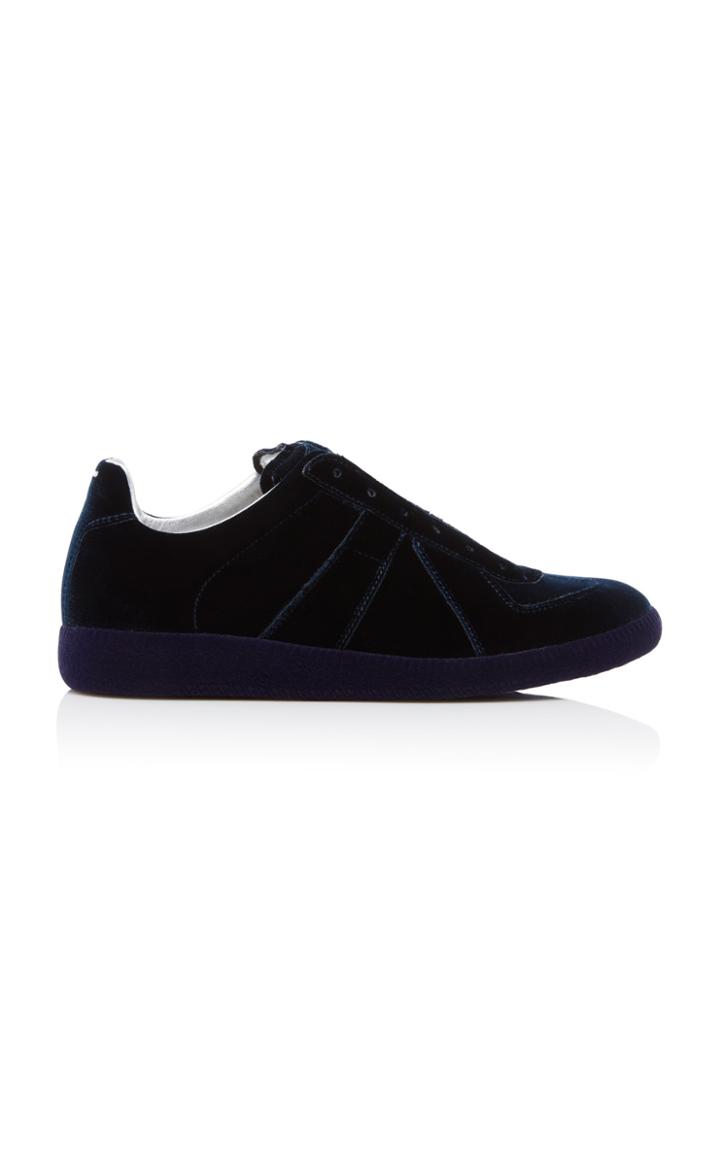 Maison Margiela Replica Velvet Sneakers Size: 38