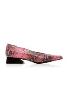 Yuul Yie Selma Snake-effect Leather Pumps Size: 35