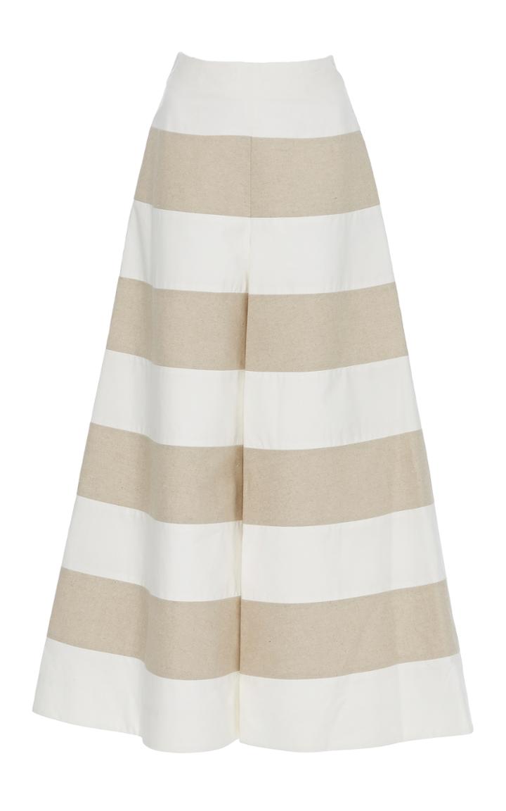 Delpozo Striped Wide Leg Trousers