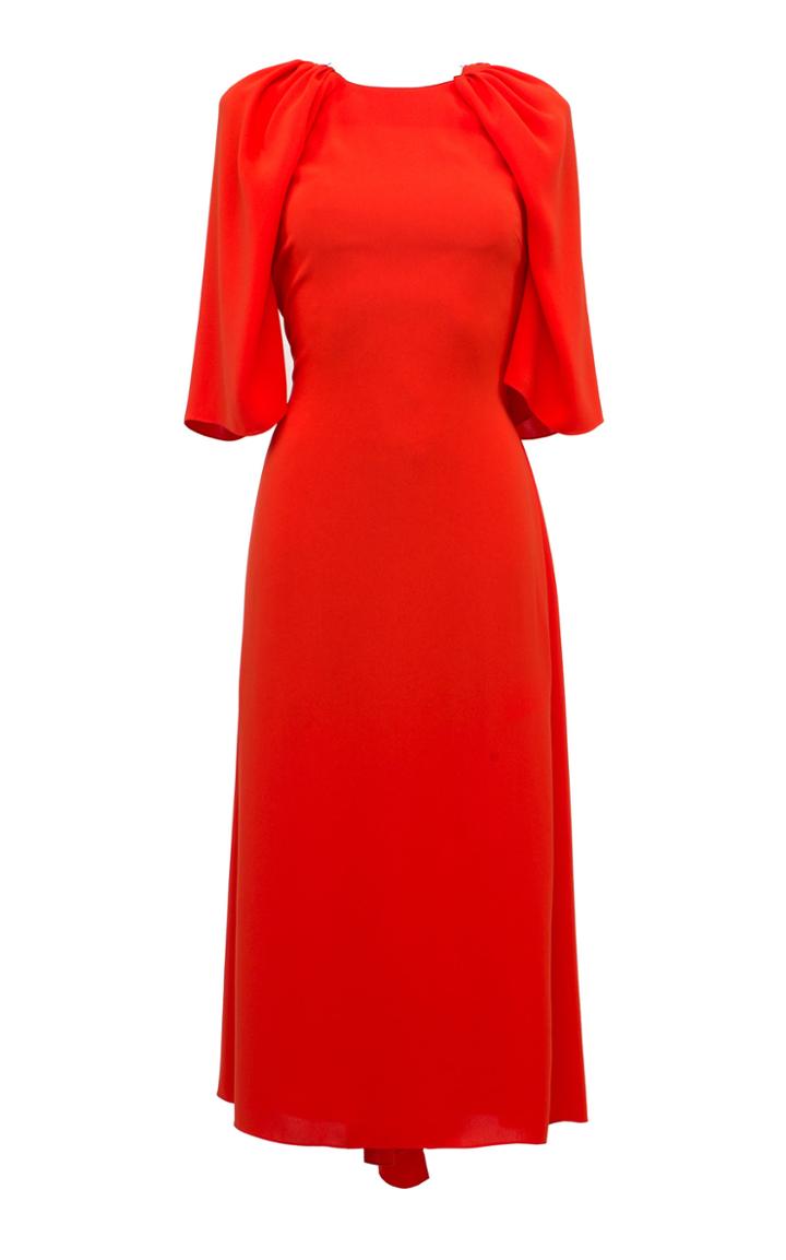 Moda Operandi Lake Studio Draped High-neck Midi Dress Size: 38