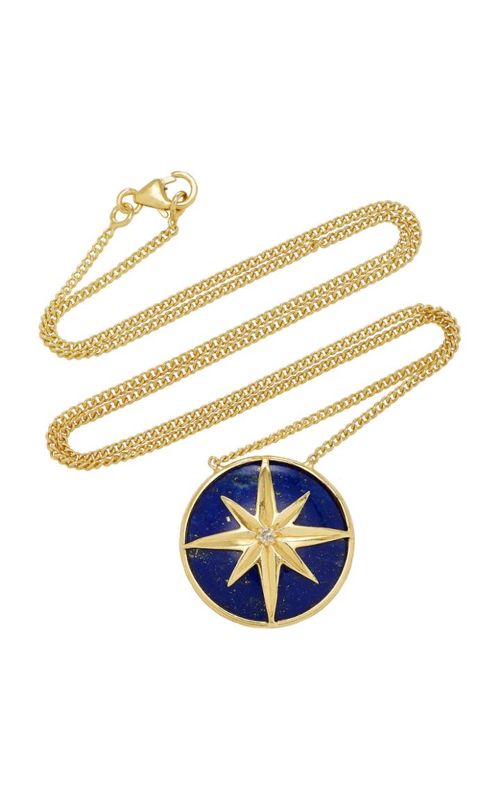 Theodora Warre Star Pendant Lapis Gold-plated Sterling Silver Necklace