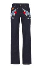 Moda Operandi Paco Rabanne Appliqud Low-rise Straight-leg Jeans Size: 34