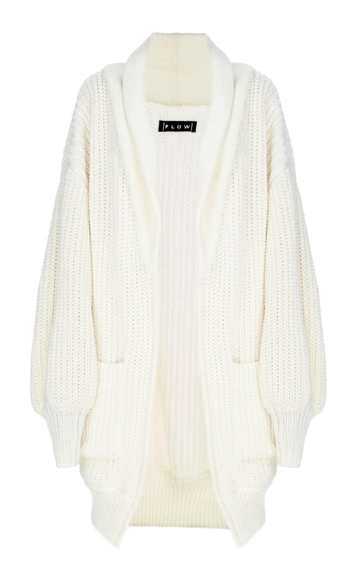Flow The Label Oversized Shawl Collar Cardigan
