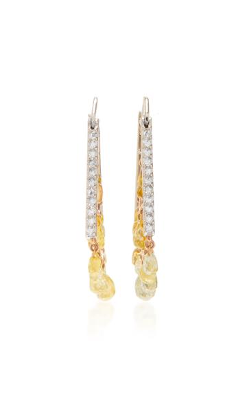 Parulina 18k White And Rose Gold And Multi-stone Earrings