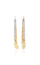Parulina 18k White And Rose Gold And Multi-stone Earrings
