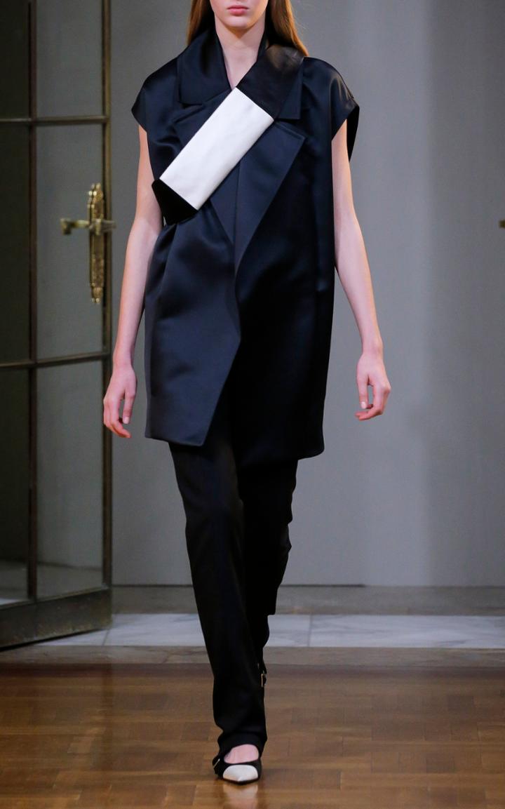 Victoria Beckham Contrast Slim Trouser