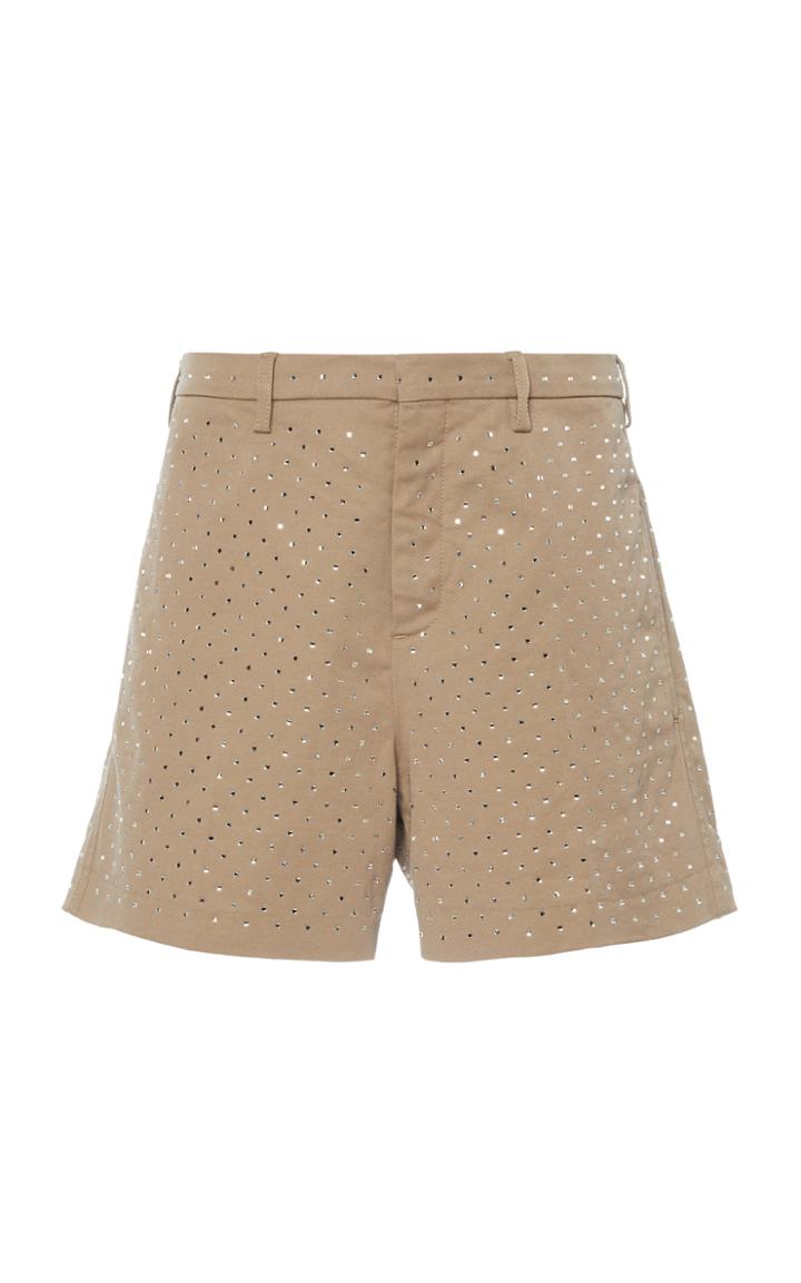 Moda Operandi N21 Polka-dot Cotton-blend Shorts Size: 38