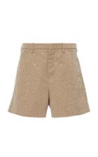 Moda Operandi N21 Polka-dot Cotton-blend Shorts Size: 38