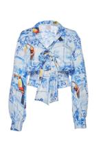 Stella Jean Long Sleeve Printed Top