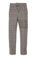Thom Browne Classic Backstrap Trouser With Seamed In 4 Bar In Prince Of Wales Thornproof