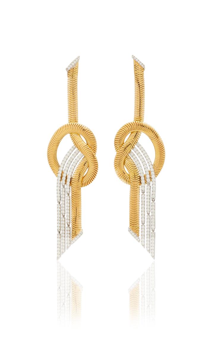 Nikos Koulis Feelings Knot Drop Earrings