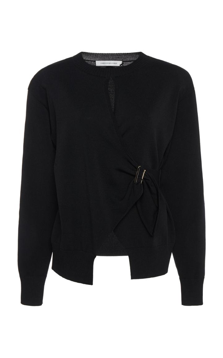 Moda Operandi Christopher Esber Draped Knit Jumper Size: Xs