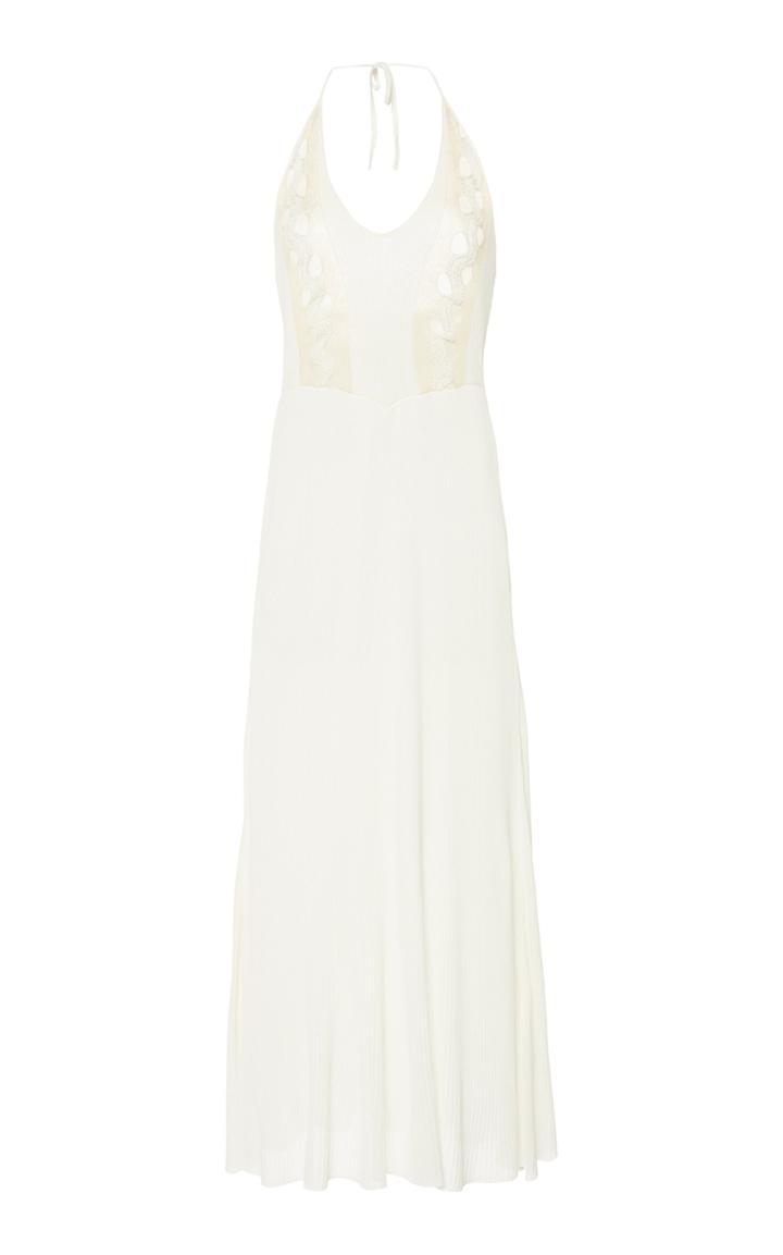 Moda Operandi Ellery Atomism Open-work Jersey Halter Dress Size: 36