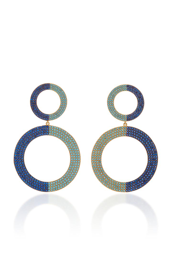 Joanna Laura Constantine Tribale Gold-plated Crystal Earrings