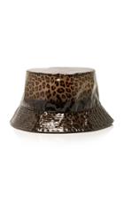 Federica Moretti Leopard-print Cloche Hat