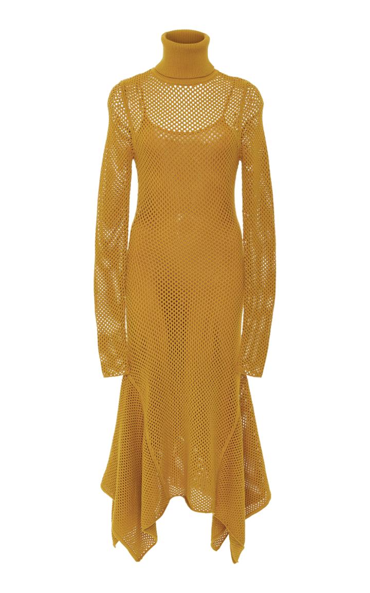 A.l.c. Sontag Open-knit Turtleneck Dress