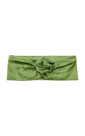 Cult Gaia Knotted Satin Headwrap