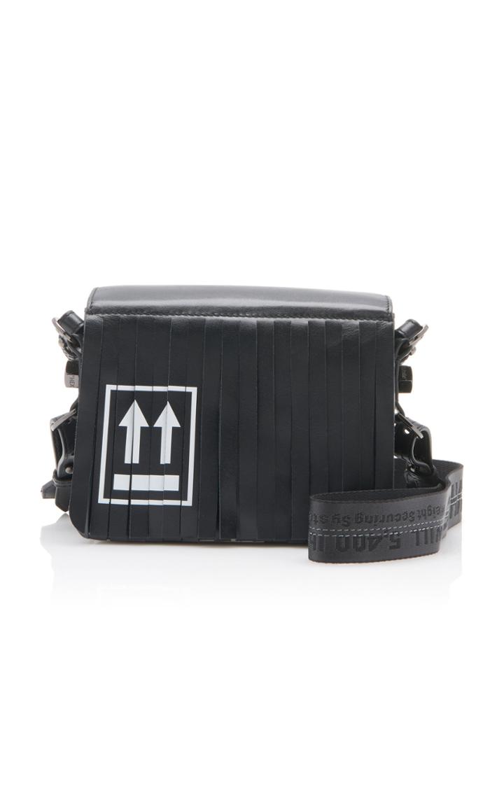 Off-white C/o Virgil Abloh Fringed Leather Flap Bag