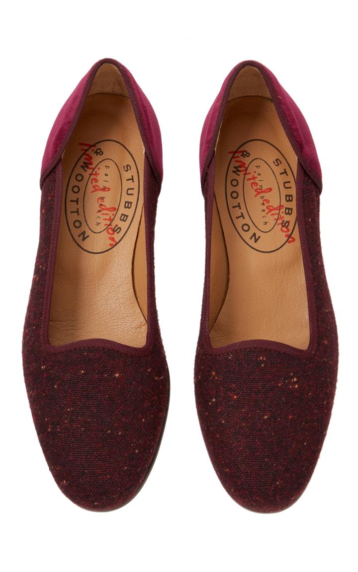 Stubbs & Wootton Tutu Tweed Slipper
