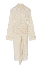 Arje Lina Striped Cotton Wrap Dress