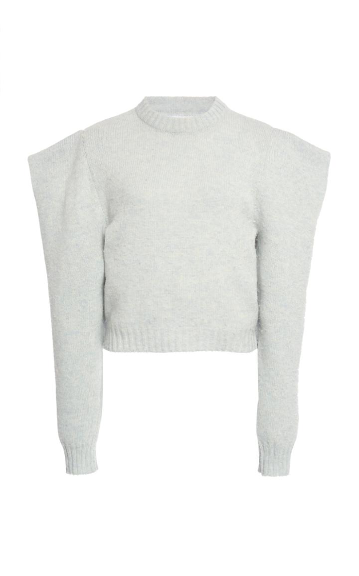 Philosophy Di Lorenzo Serafini Statement-sleeve Cropped Wool Sweater