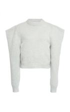 Philosophy Di Lorenzo Serafini Statement-sleeve Cropped Wool Sweater
