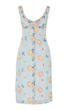 Luisa Beccaria Sleeveless Floral Embroidered Dress
