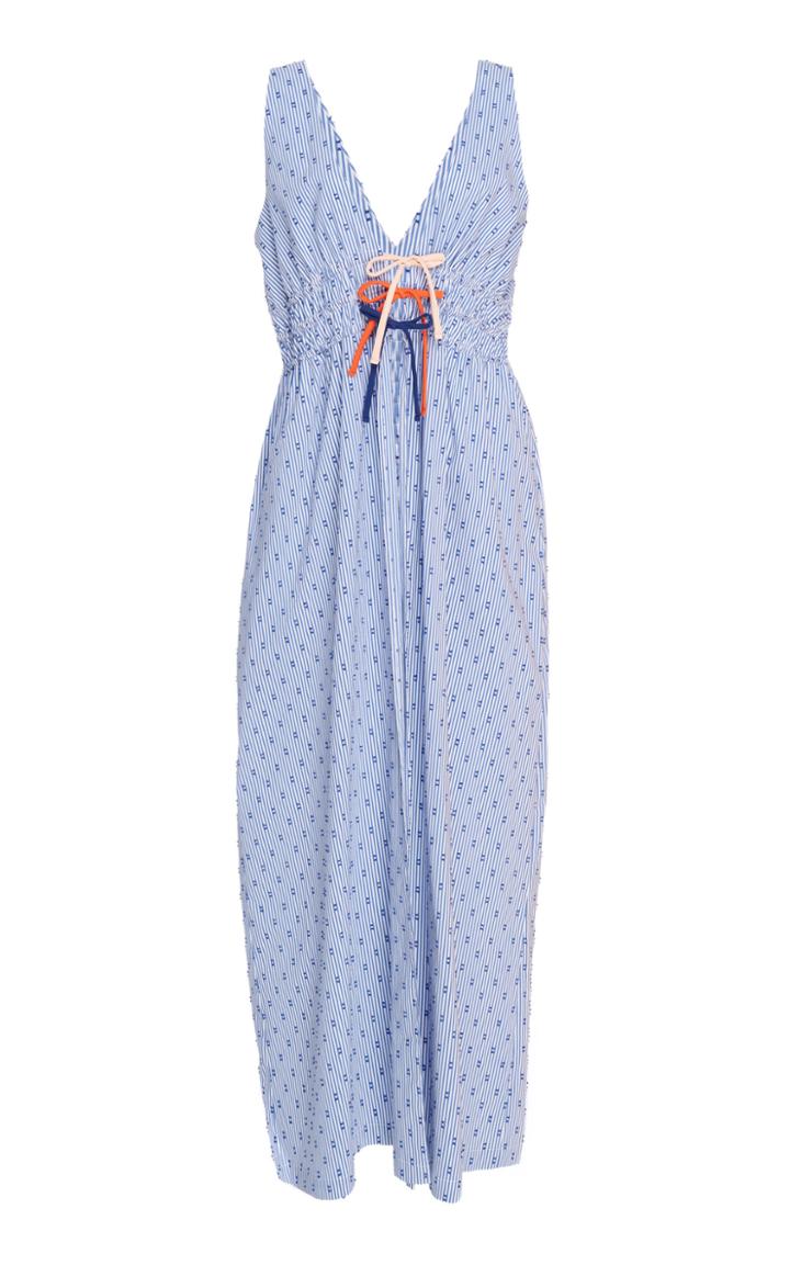Flagpole Mabel Striped Cotton-blend Midi Dress