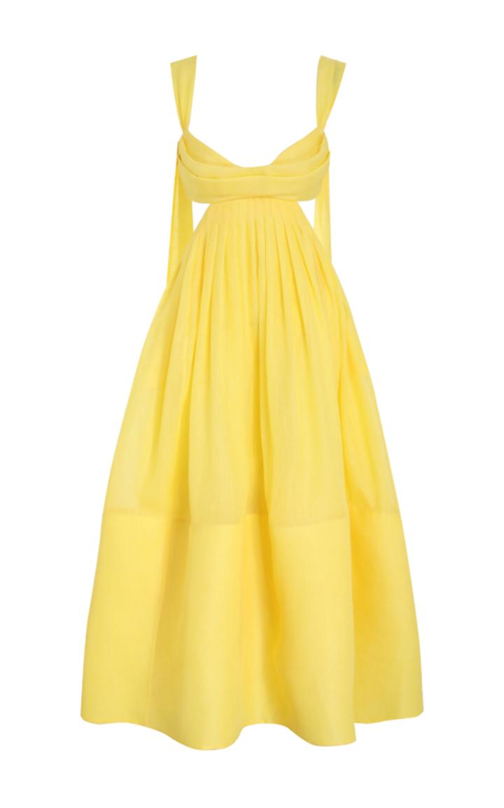 Moda Operandi Zimmermann Botanica Linen-silk Bralette Gown