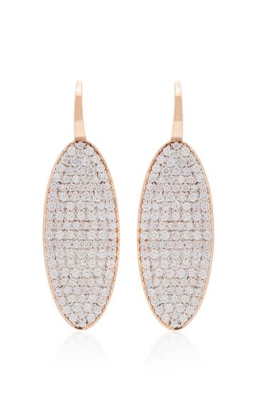 Walters Faith Rose Gold And Diamond Oval Earrings