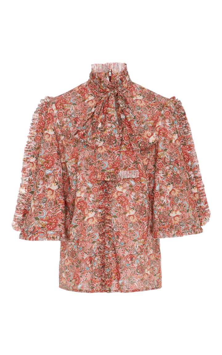 Caroline Constas Tie Neck Hope Blouse