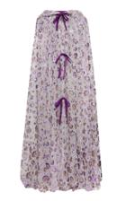 Rodarte Floral Glitter Tulle Cape
