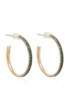 Sydney Evan Medium Emerald Hoops