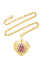 Moda Operandi Arman Sarkisyan 22k Gold And Rubellite Love Locket Necklace