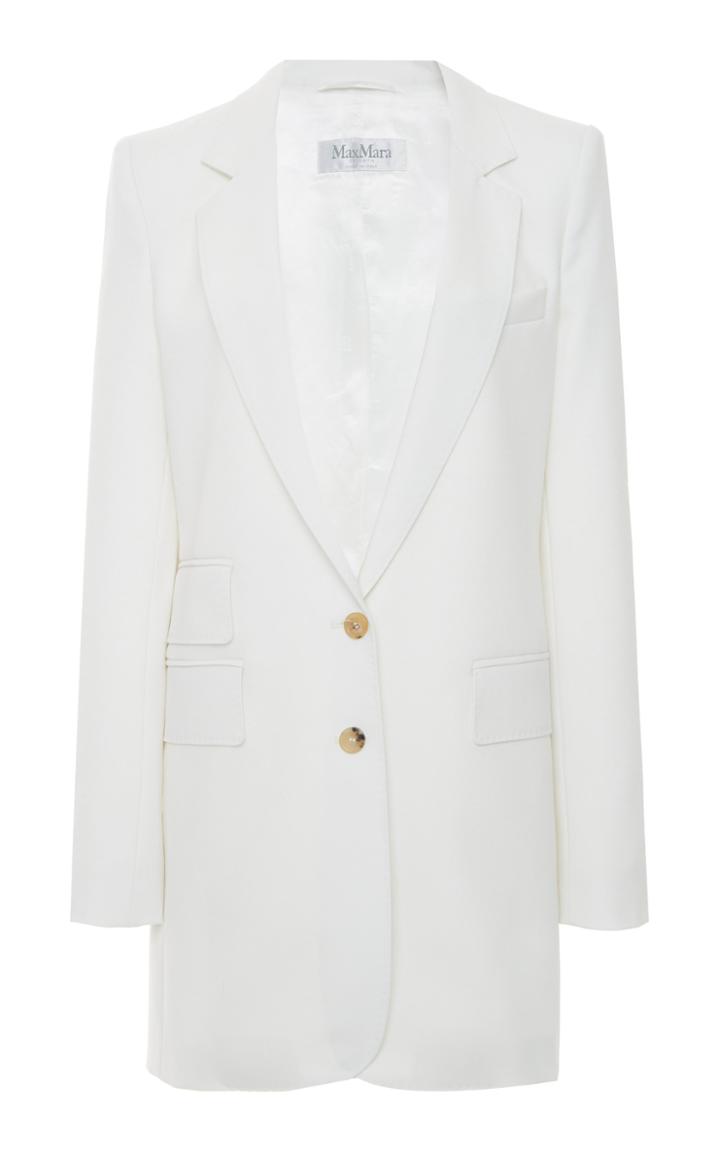 Moda Operandi Max Mara Ronchi Cotton-gabardine Notch-lapel Blazer Size: 2