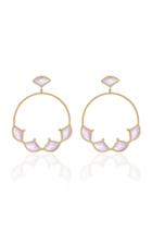 Noush Jewelry Kashan Half Rose Hoops