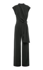 Bianca Spender Draped Cap Sleeve Jumpsuit