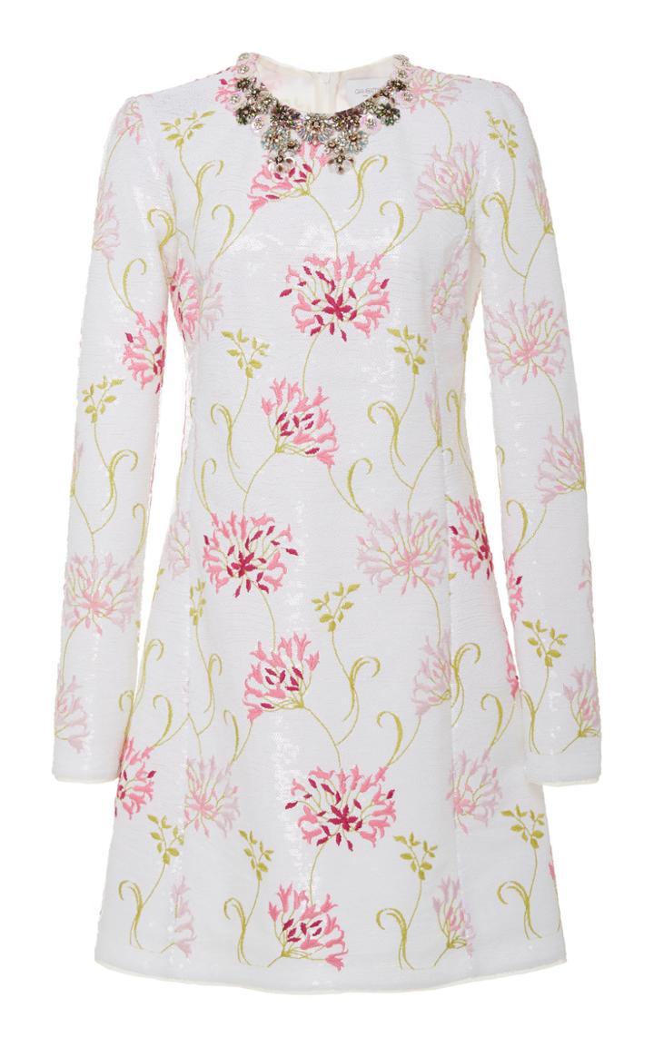 Giambattista Valli Jewel Floral Fit-and-flare Dress
