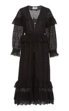 Sir The Label Amelie Ruffled Broderie Anglaise Midi Dress
