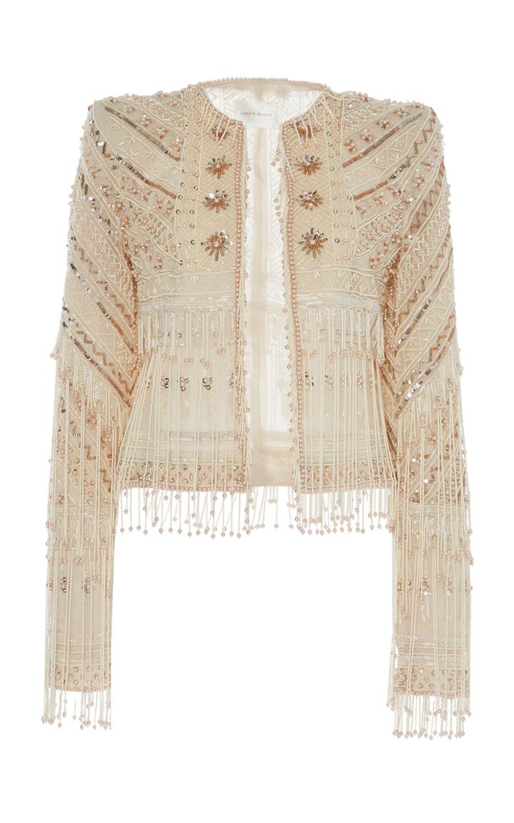 Zuhair Murad Tassel Embroidered Jacket