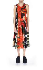 Moda Operandi Molly Goddard Herby Printed Mesh Cutout Midi Dress