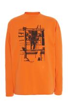 Off-white C/o Virgil Abloh Scaffolding Over Mock Long Sleeve Tee-shirt