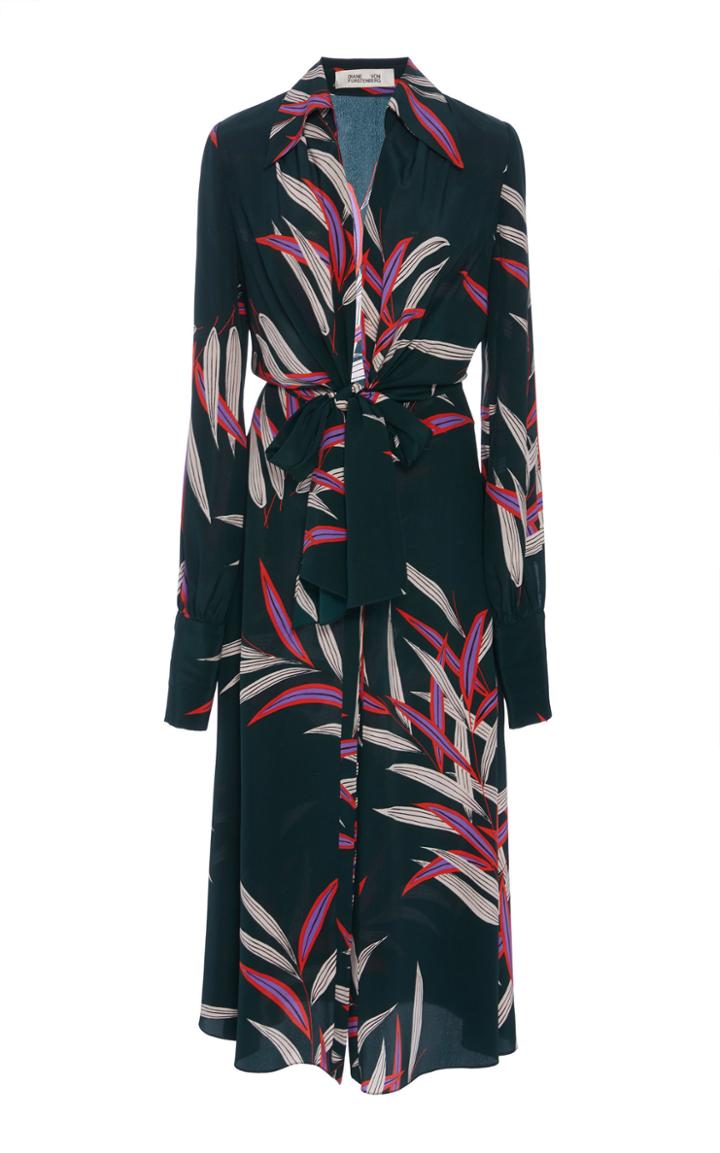 Diane Von Furstenberg Von Midi Wrap Dress