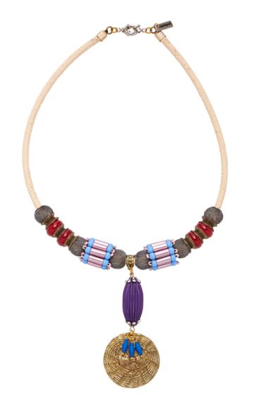 Montageart Multi Material Pendant Necklace