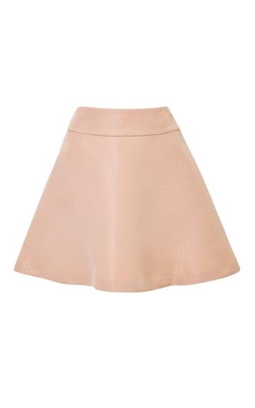 Harvey Faircloth  M'o Exclusive: Flared Mini Skirt Rose