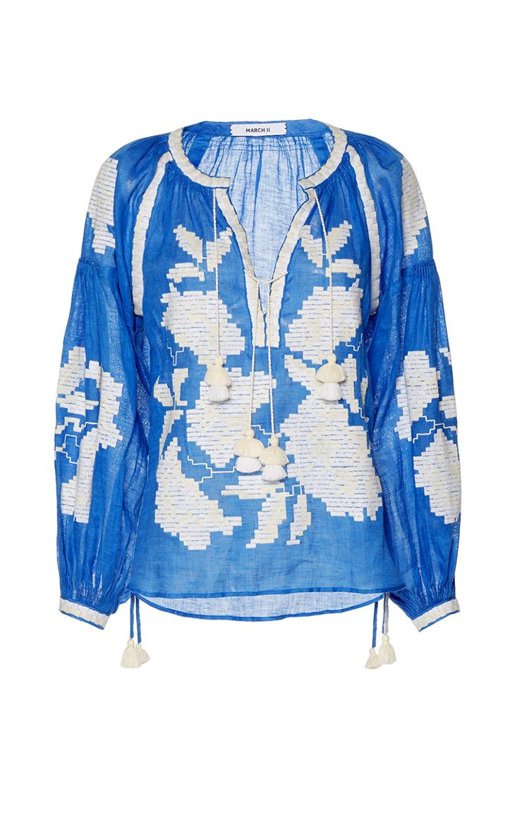 March11 Rose Power Long Sleeve Blouse