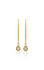 Moda Operandi Nina Runsdorf The Artist Mustard Enamel Large Hoop Earrings